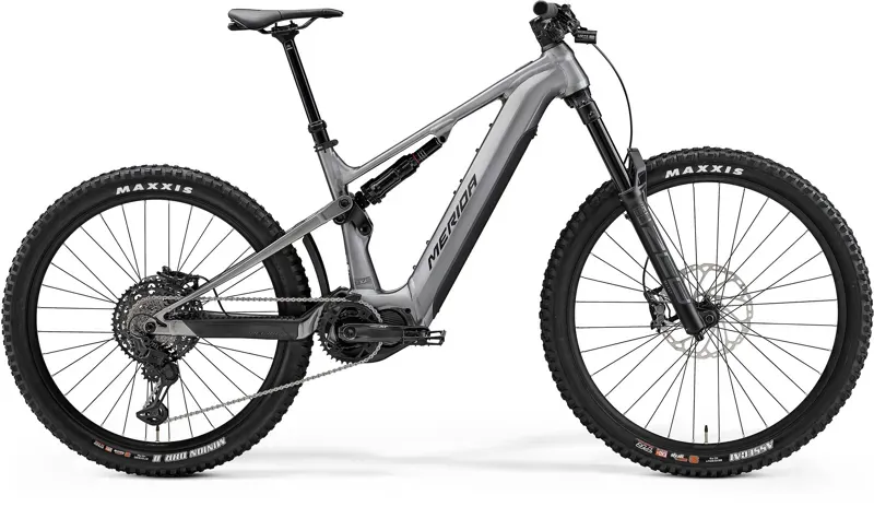 2024 Merida eOne-Sixty 875 Electric Mountain Bike - Grey Black