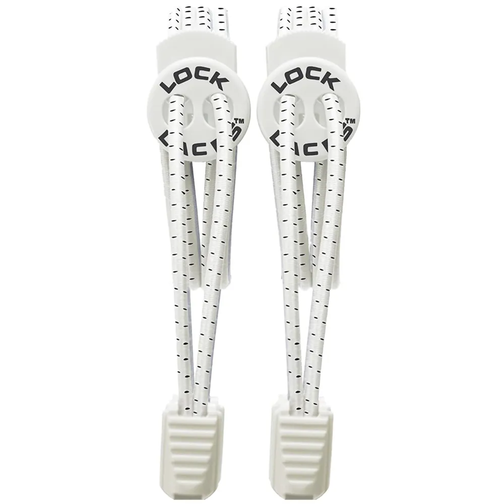 Lock Laces - No Tie Shoelaces - White