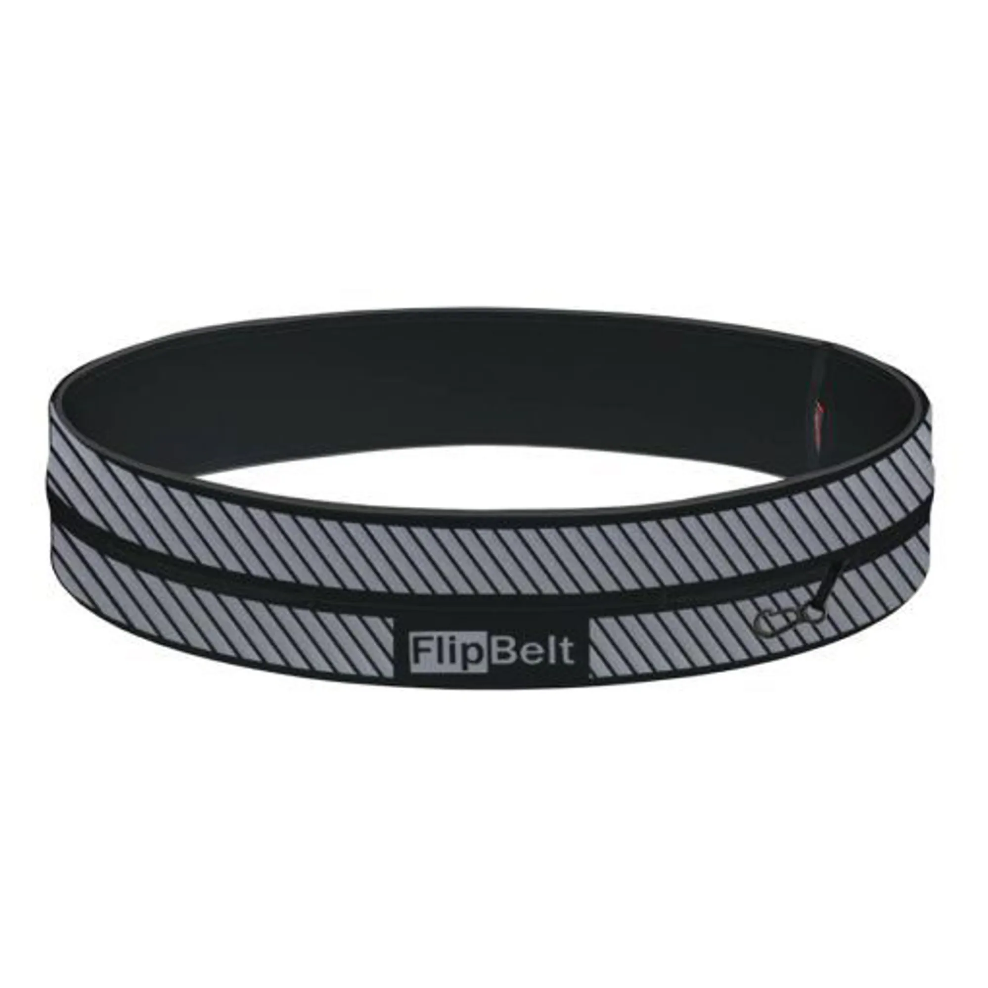 FlipBelt Reflective Running Belt Black Medium - Main Image