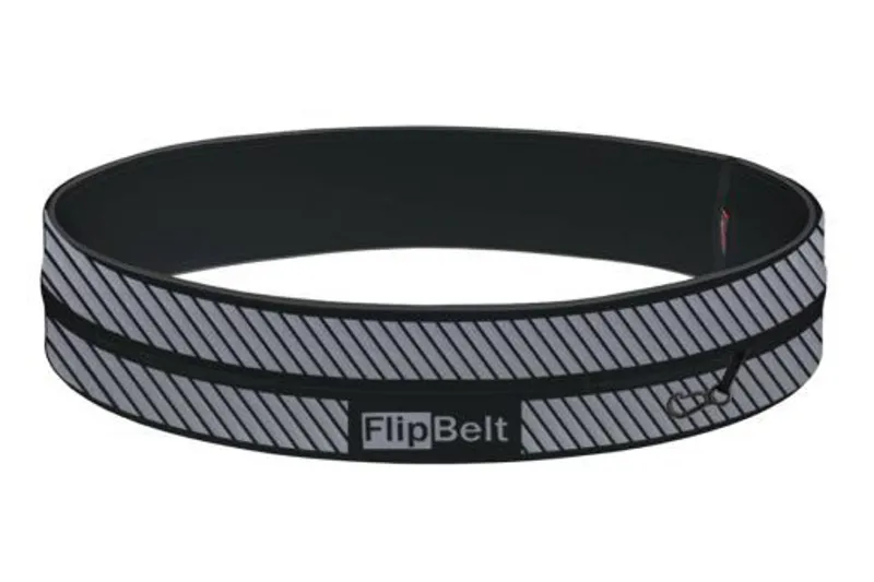 FlipBelt Reflective Running Belt Black Small