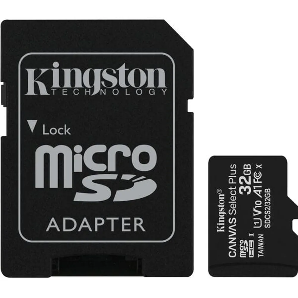 Kingston Canvas Select Plus Black 32gb micro SD