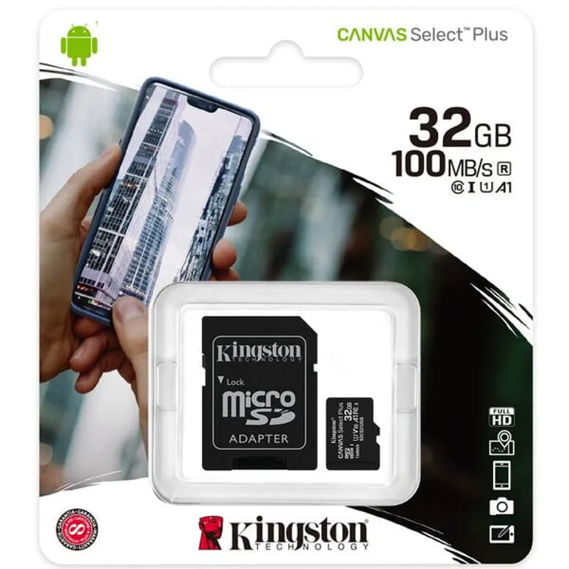 Kingston Canvas Select Plus Black 32gb micro SD-2