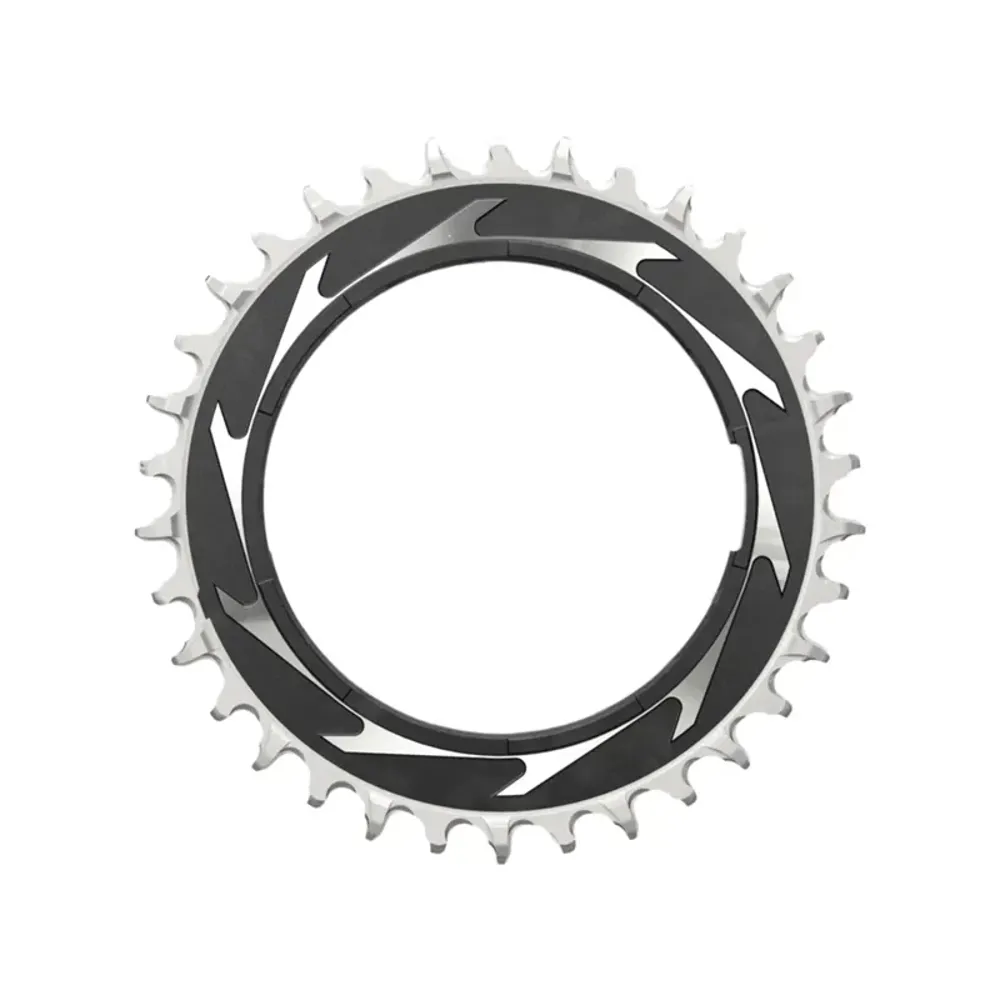 SRAM Chain Ring T-TYPE Powermeter Threaded 3mm Offset Eagle including Pin Thread Backup And Screw XXSL D1 2023 BLACK SILVER 3