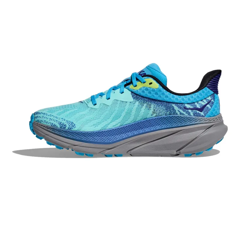 Hoka Challenger 7 Wide Fit Trail Running Shoes - Swim Day Cloudless-2
