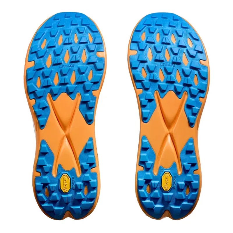 Hoka Tecton X 2 Trail Running Shoes - White Solar Flare-1