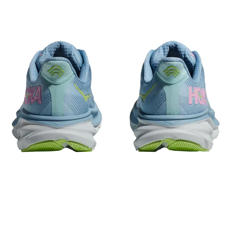 Hoka Womens Clifton 9 Wide Fit Road Running Shoes - Dusk Pink Twilight-3