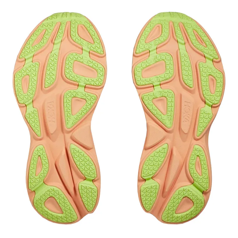 Hoka Bondi 8 Womens Road Running Shoe - Coral Papaya-1