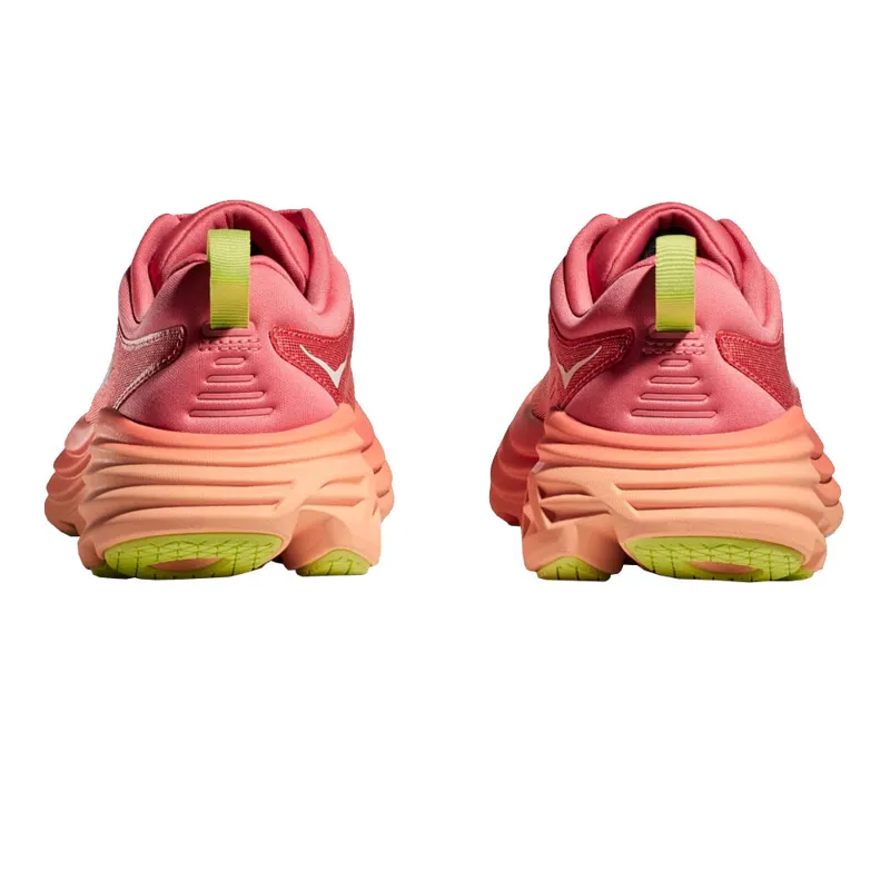 Hoka Bondi 8 Womens Road Running Shoe - Coral Papaya-3