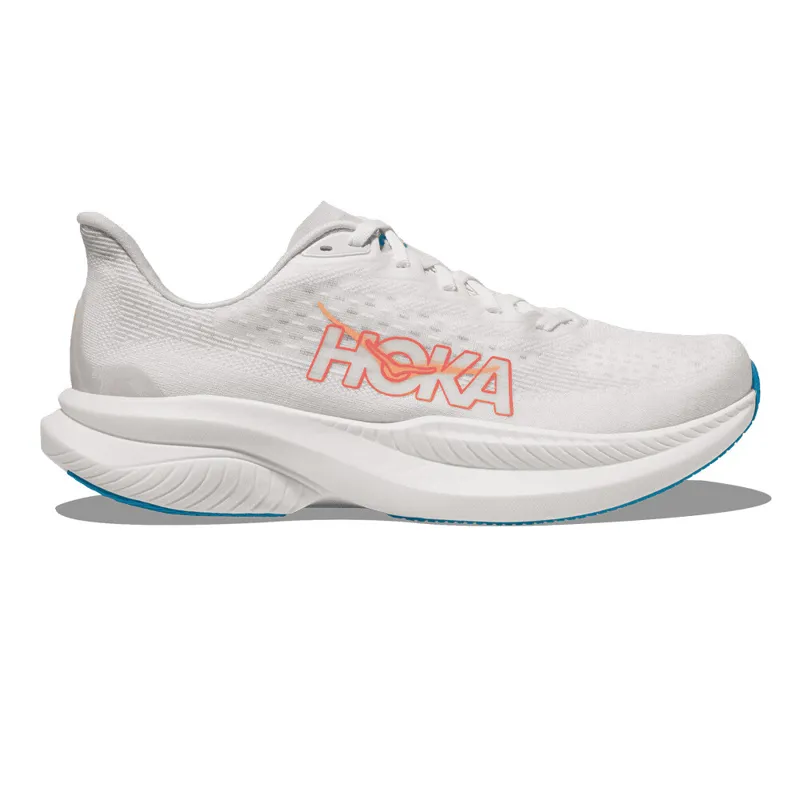 Hoka Mach 6 Womens Road Running Shoe - White Nimbus Cloud