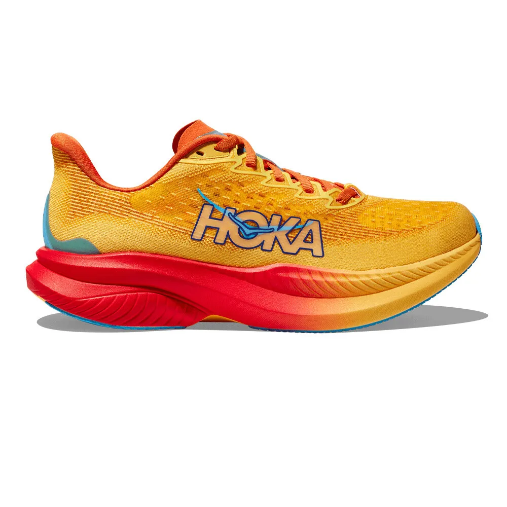 Hoka Mach 6 Road Running Shoe - Poppy Squash 12 UK