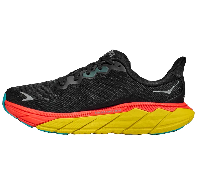 Hoka Arahi 6 Road Running Shoe - Black Flame-1