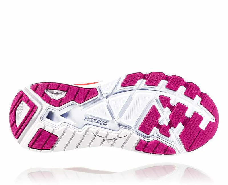 Hoka Arahi 3 Womens Support Road Running Shoe Poppy Red-5