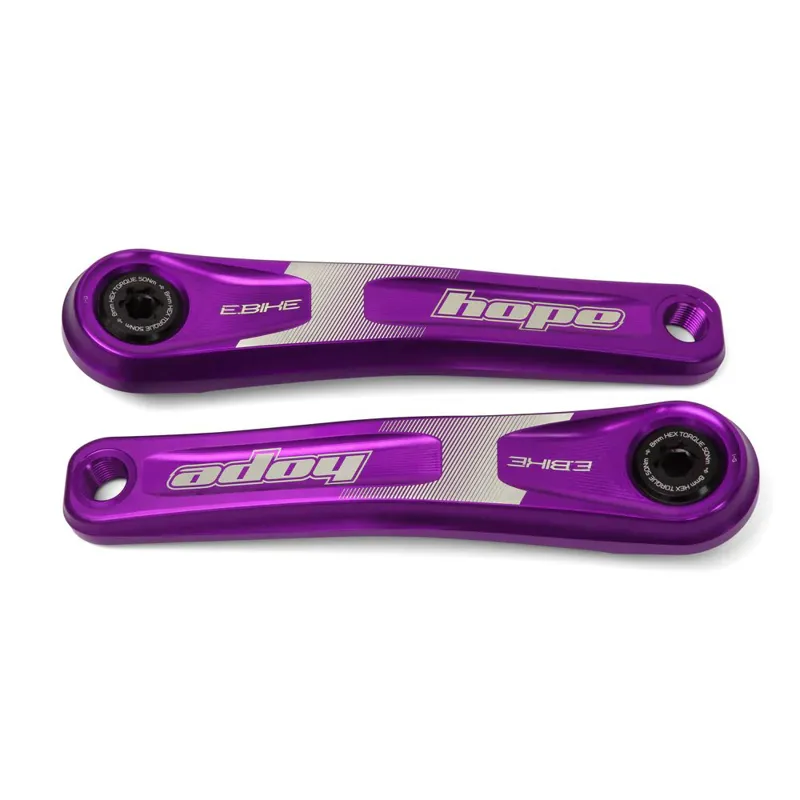 Hope E-Bike Narrow Crankset - 165mm - Purple