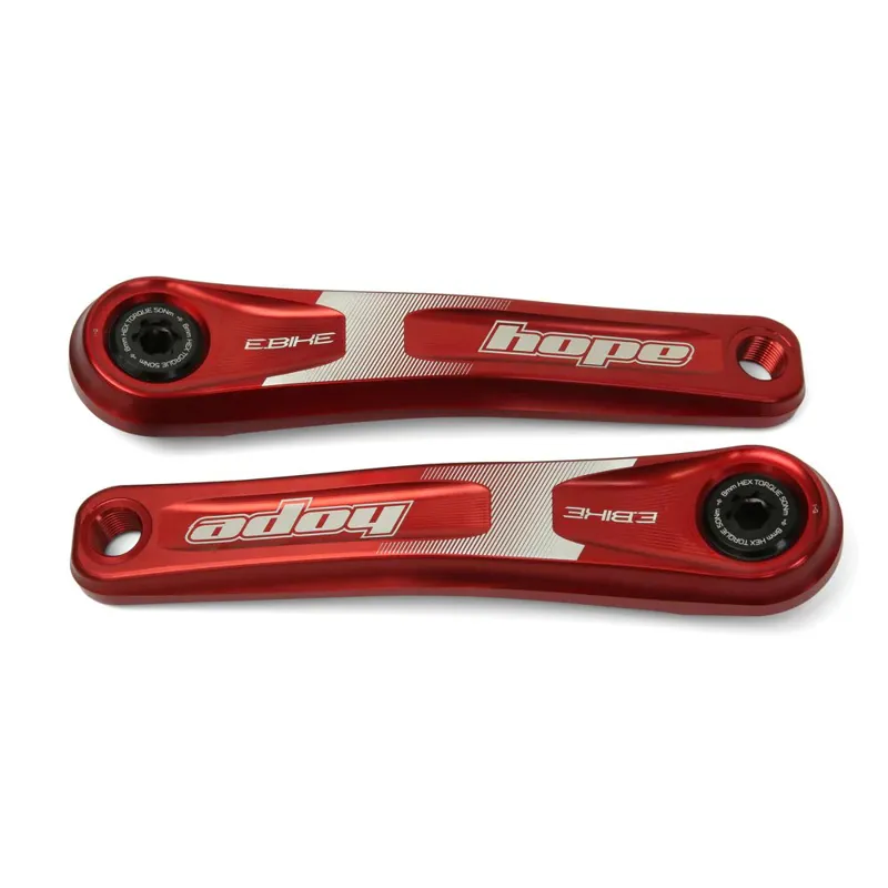 Hope E-Bike Narrow Crankset - 165mm - Red