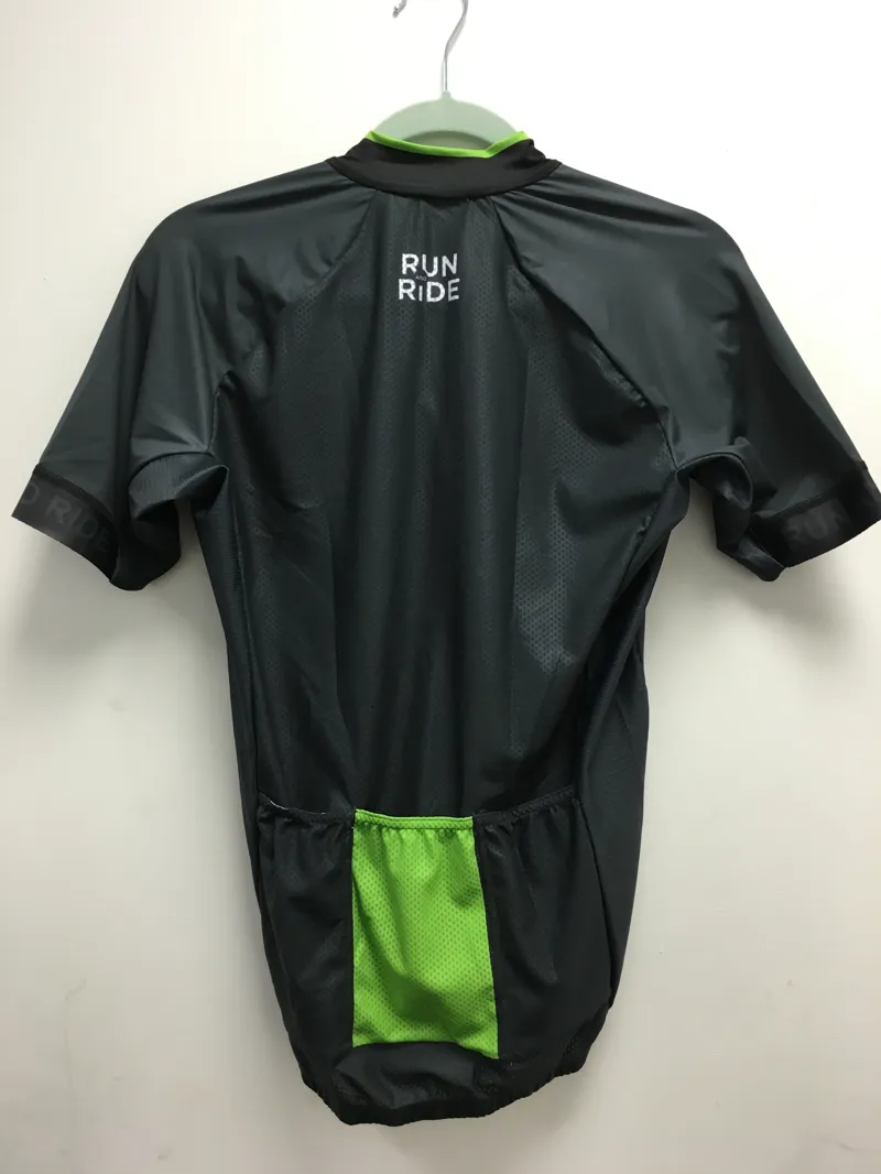 Run and Ride Shop Team Jersey - Black Green-1