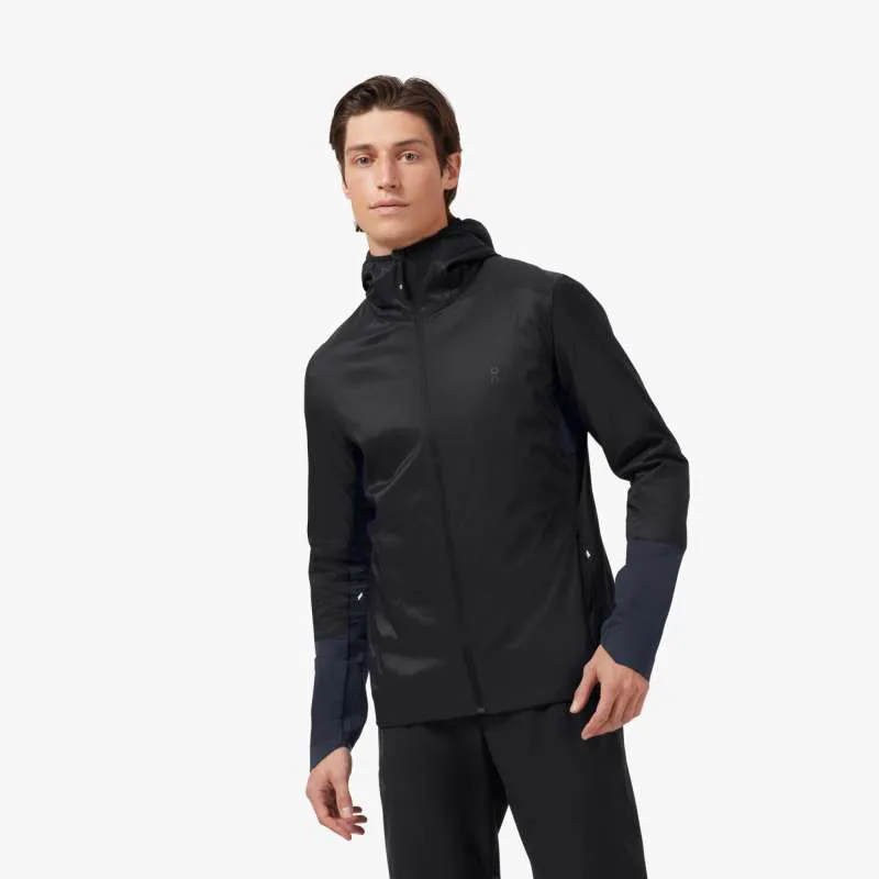 On Running Mens Insulator Jacket - Black Navy - Run and Ride