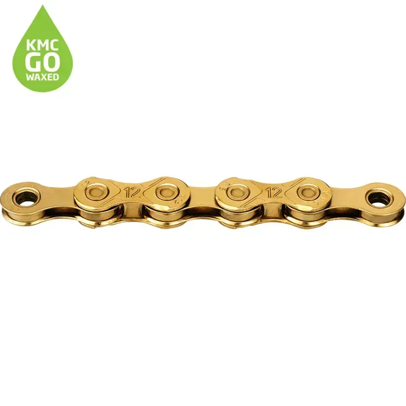 KMC X12 126-link Titanium Waxed Chain - Gold