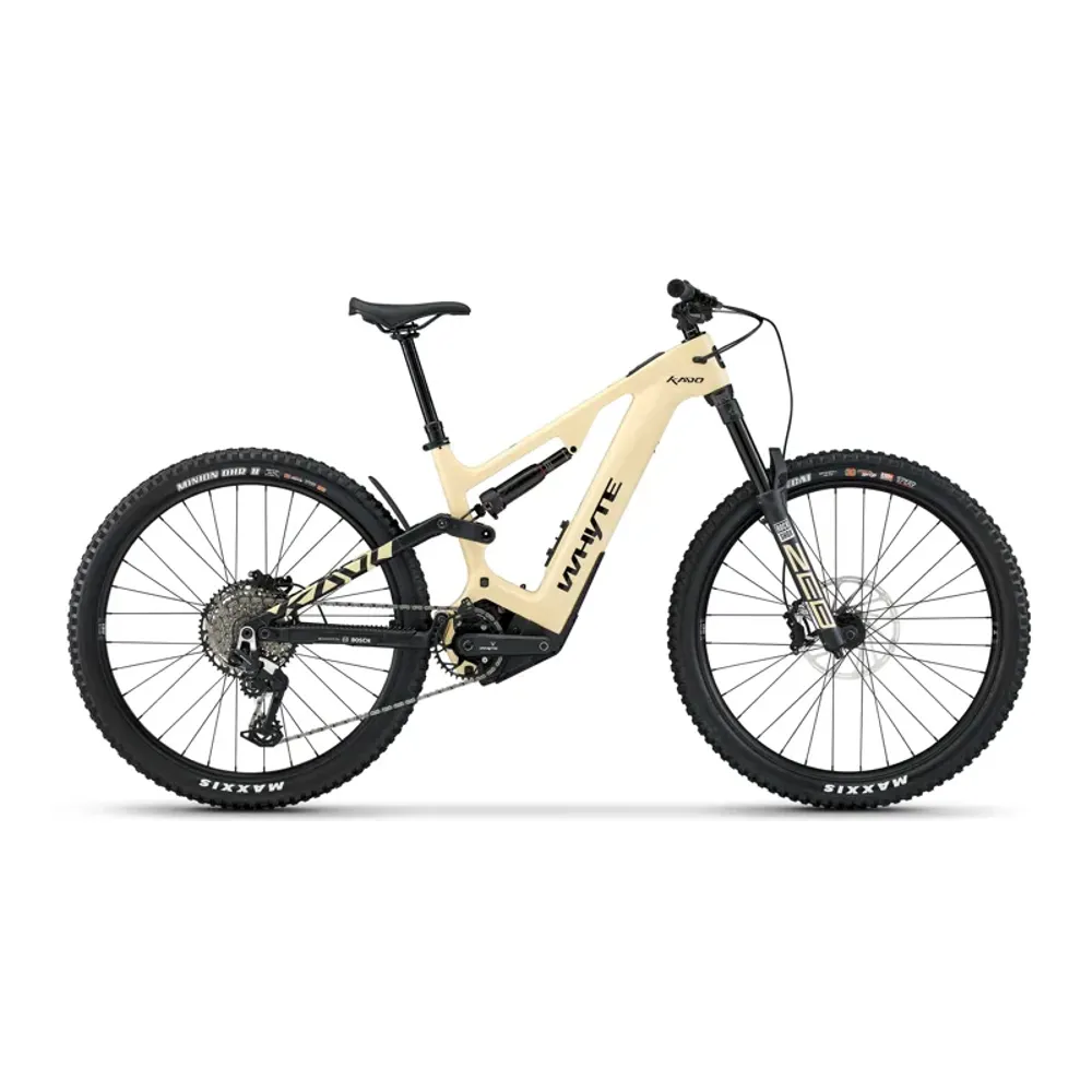 Whyte Kado Electric Mountain Bike in Dune Tan Yellow / Black