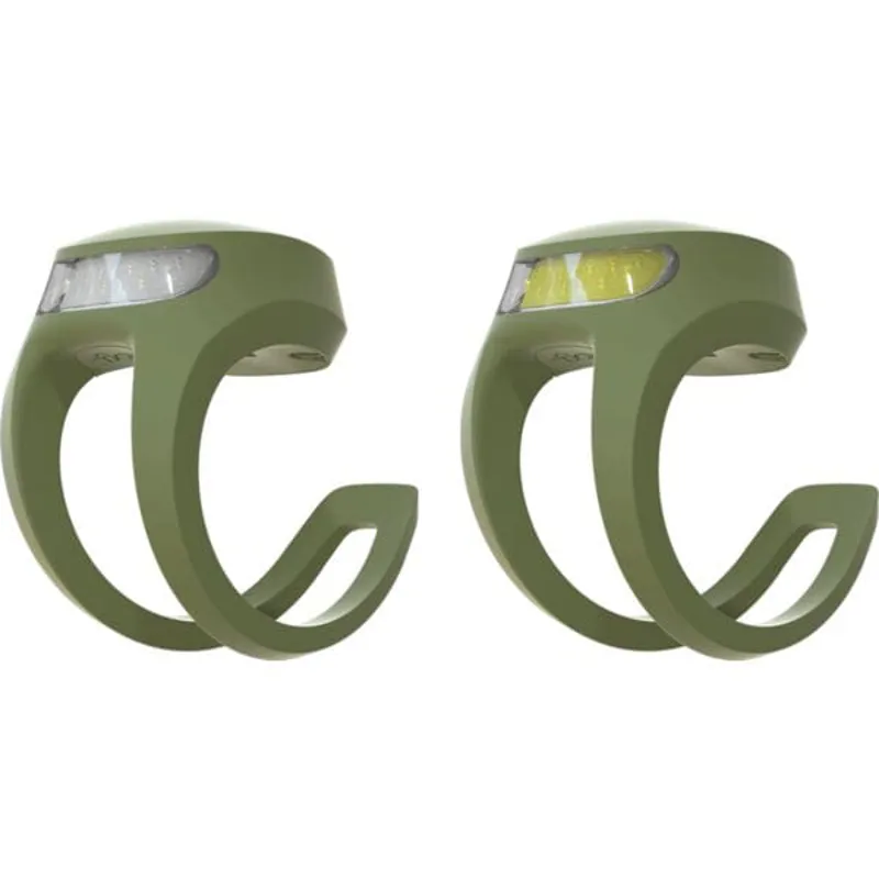 Knog Frog V3 Rechargeable Twinpack Lights - Army Jacket Green
