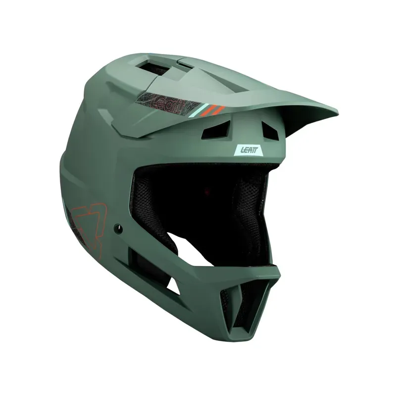 Leatt Gravity 1.0 Full face MTB Helmet - Dark Green