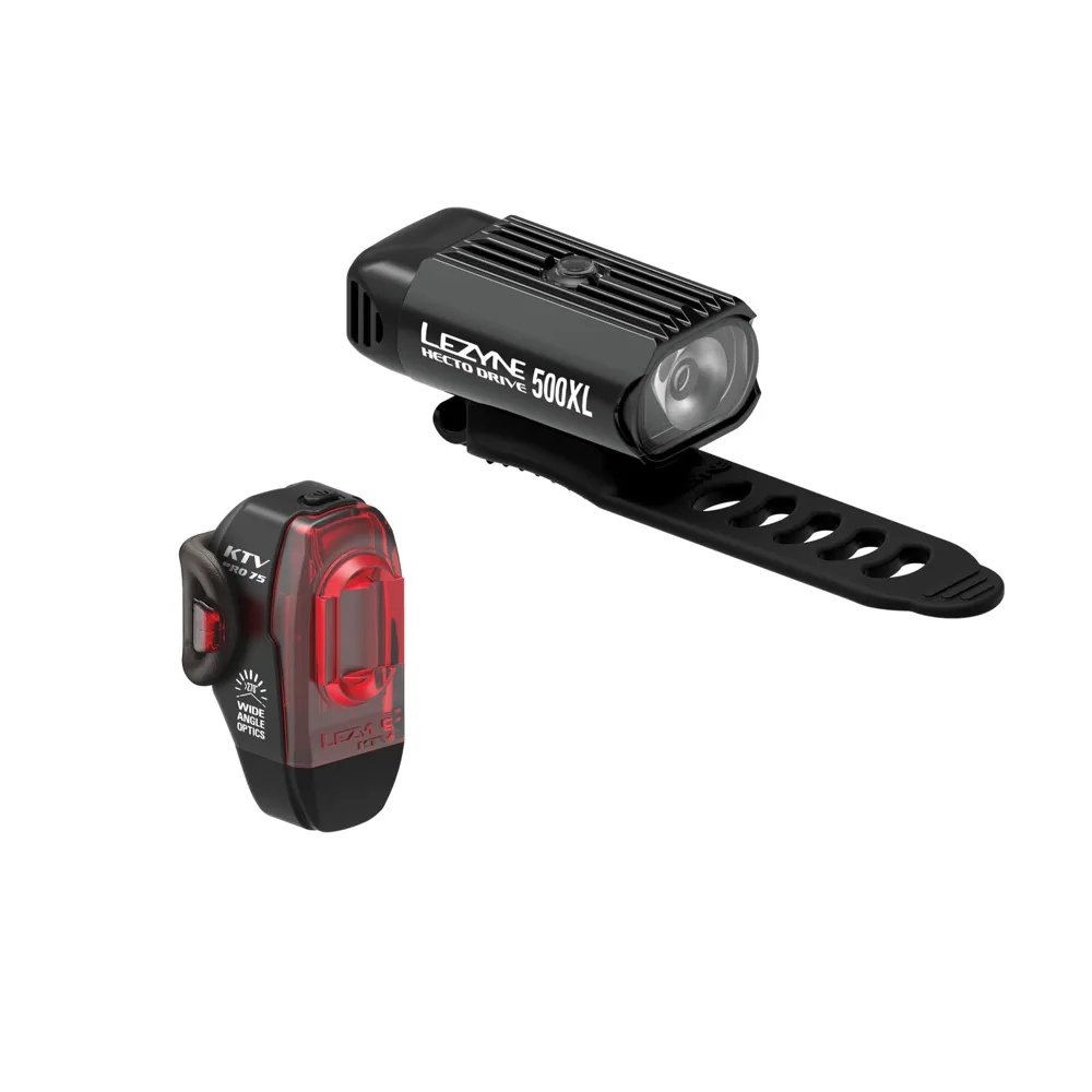 Lezyne Hecto Drive Drive 500XL And KTV Pair Black