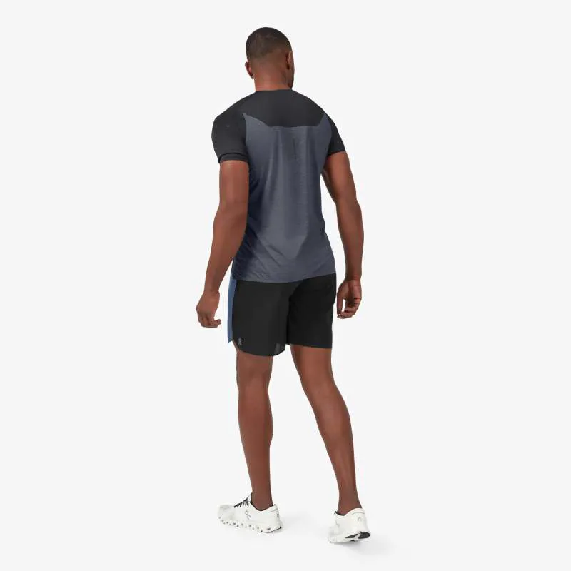 On Running Mens Lightweight Shorts - Cerulean Black-2