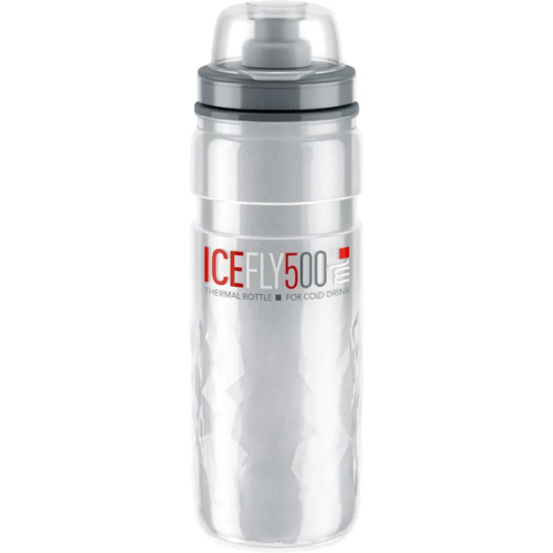 Elite IceFly 500ml Water Bottle - Silver