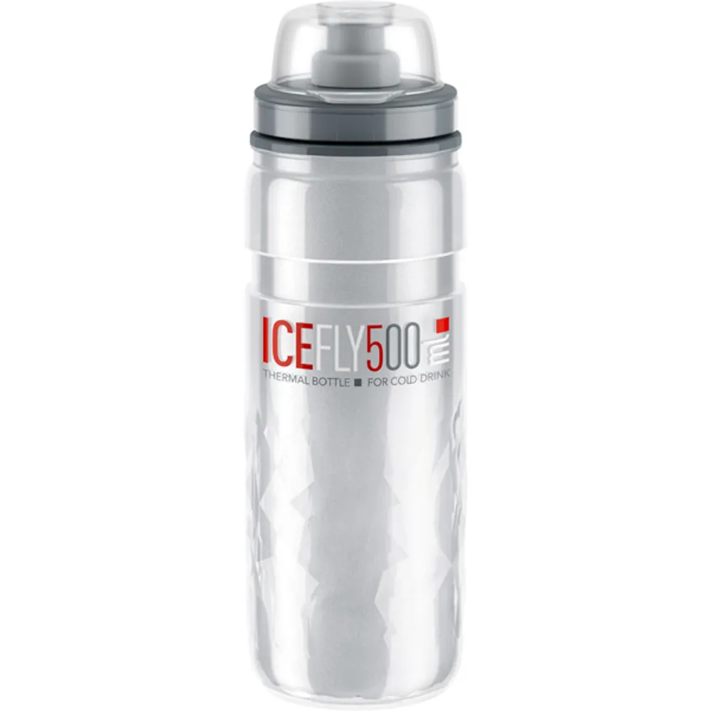 Elite IceFly 500ml Water Bottle - Silver