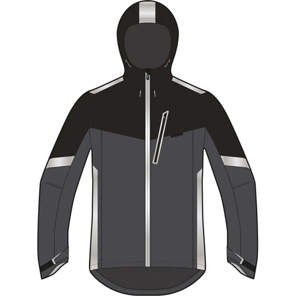 Madison Prime Mens Cycling Jacket - Black Grey