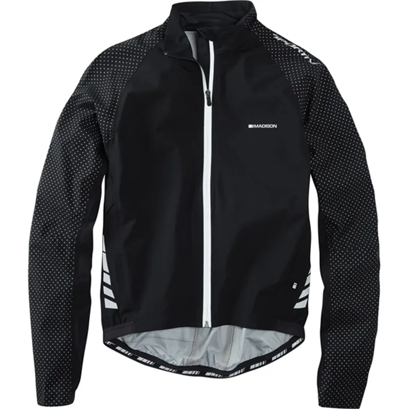 Madison Sportive HiViz Waterproof Cycling Jacket Black