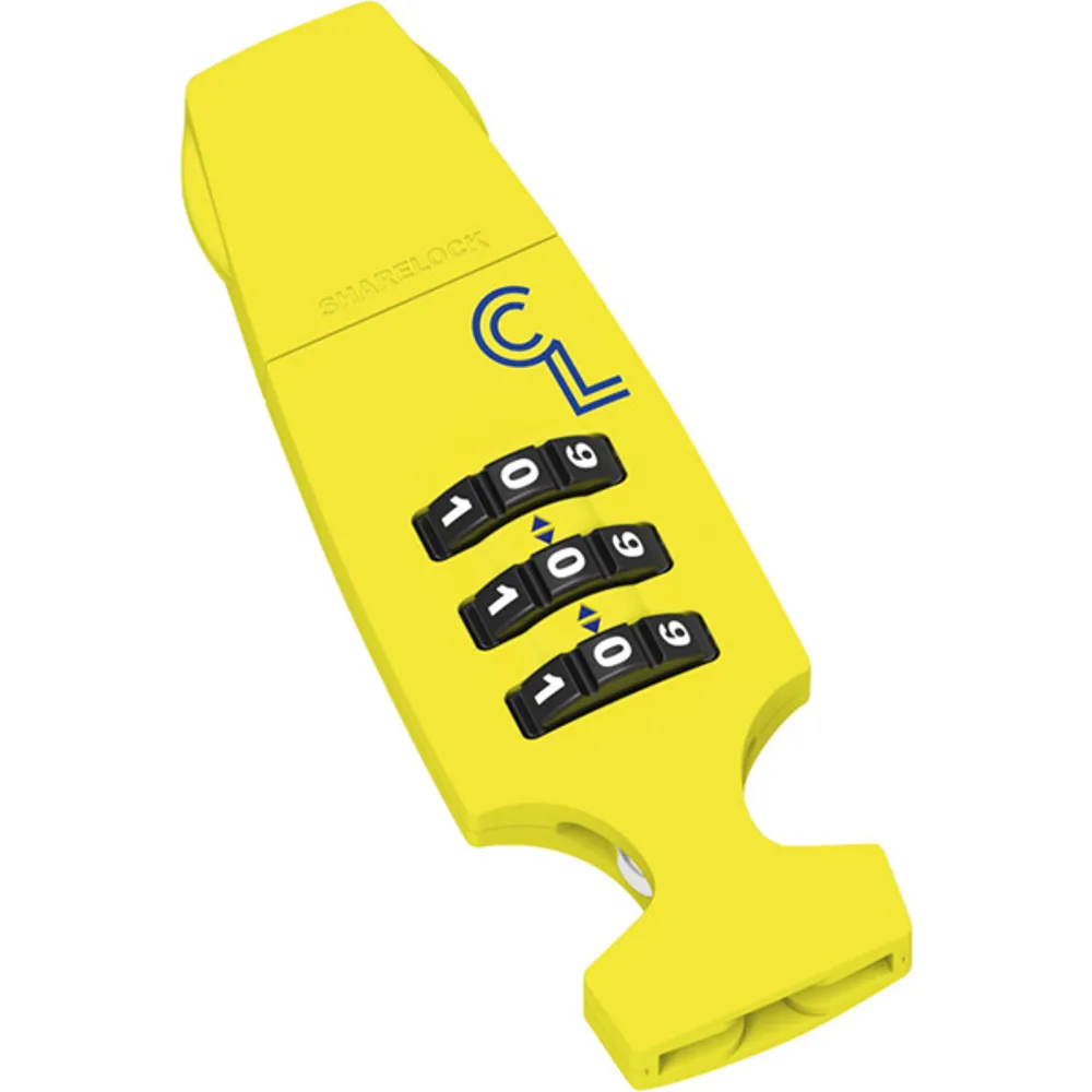 Lazer Cappuccino Cycle Lock Yellow