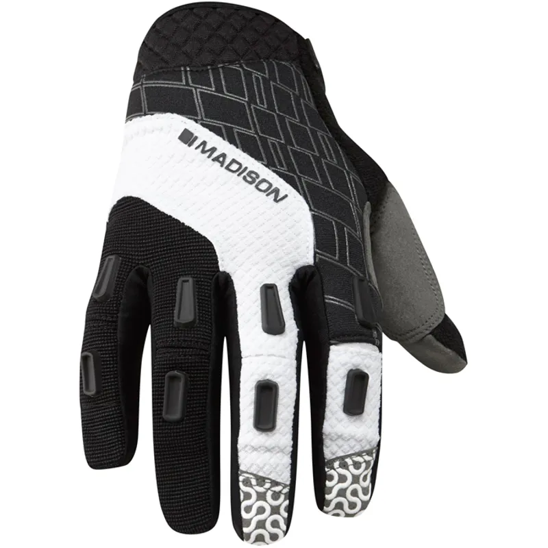 2015 Madison Zenith Long Finger MTB Glove Black / White £18.39