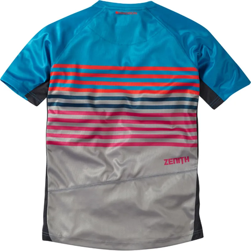 Madison Zen youth short sleeve jersey, china blue / cloud grey-1