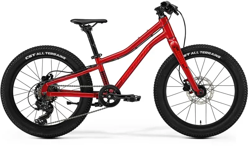 2025 Merida Matts J.20 Plus Kids Bike - Dark Red Black