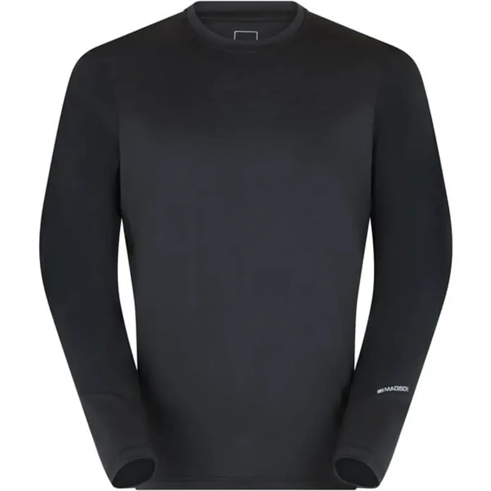 Madison Flux Mens Long Sleeve Trail Jersey - Black