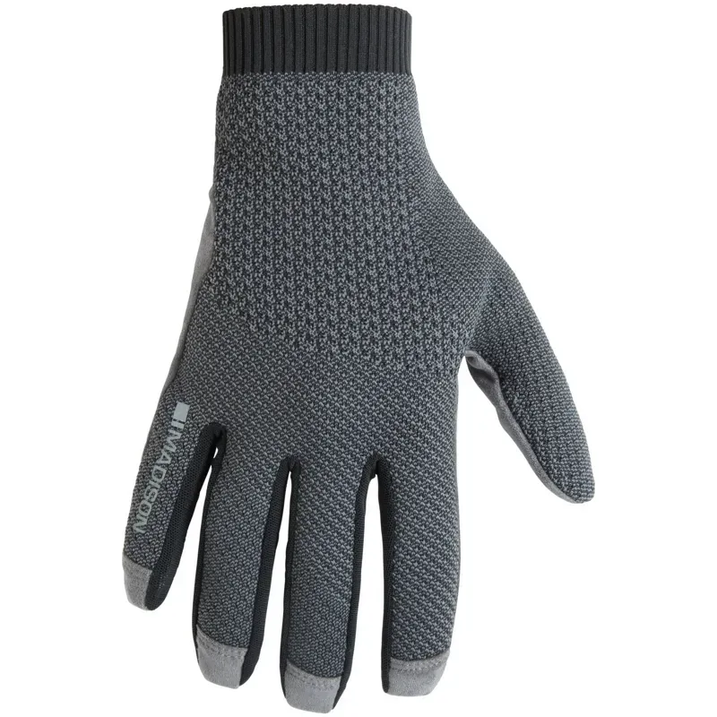 Madison Flux Knit Trail Gloves - Black Grey