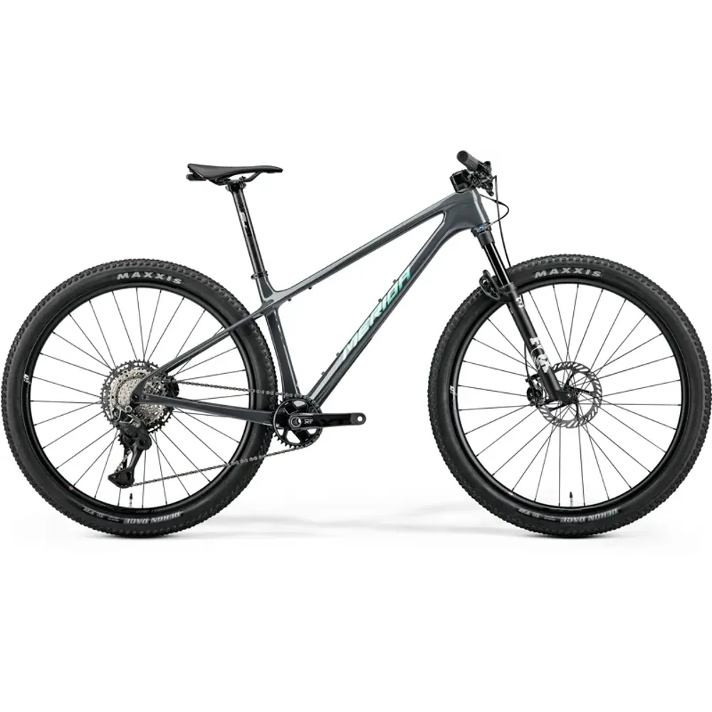 2026 Merida Big Nine XT Carbon Hardtail Mountain Bike - Dark Grey Flash Teal