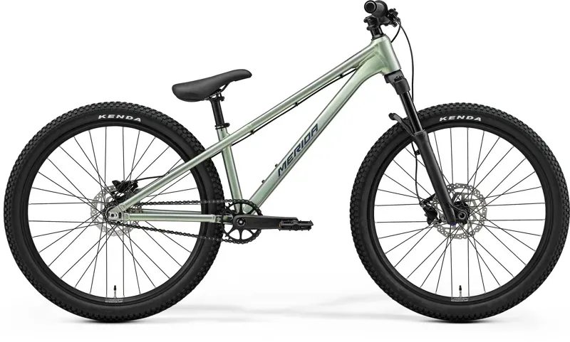 Merida Dirt 500 MTB in Grey with Glossy Grey/Green Flakes In Clear Coat