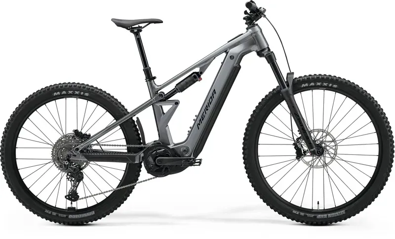 2026 Merida Etmo 500 Pro Electric Mountain Bike - Gunmetal Grey Black