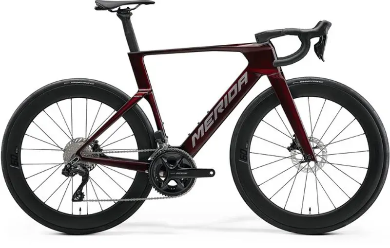 2027 Merida Reacto 6000 Road Bike - Passion Red Grey