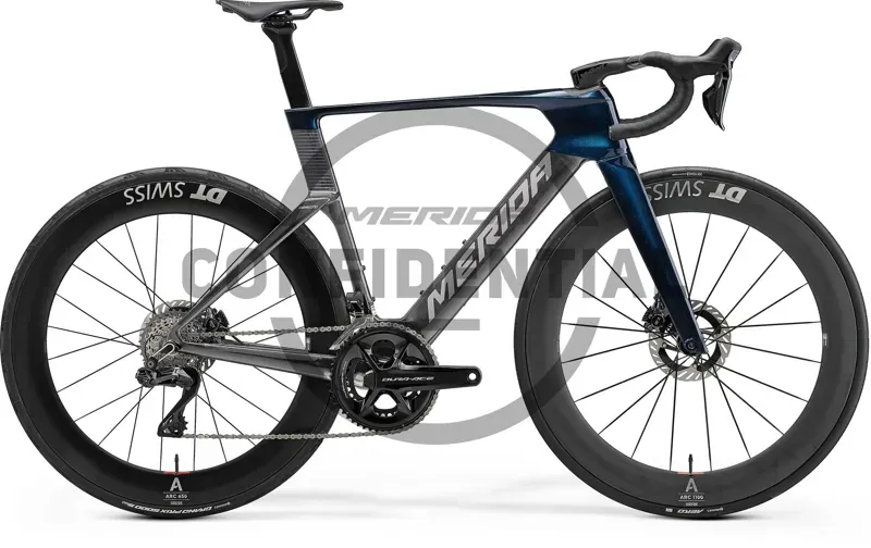 2027 Merida Reacto Pro Road Bike - Gunmetal Grey Blue 