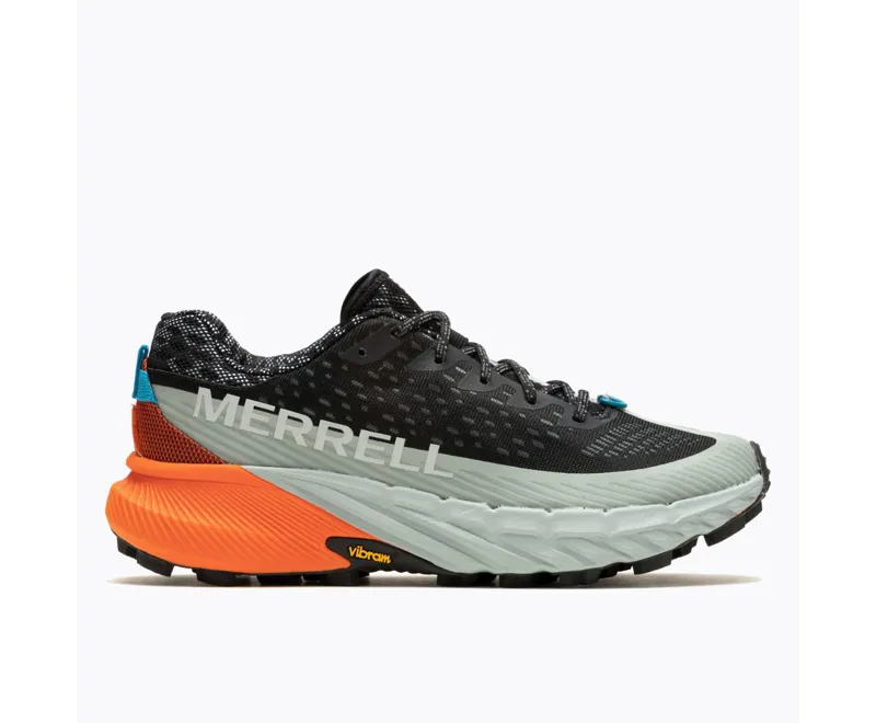 Merrell Agility Peak 5 Trail Running Shoes - Black Tangerine