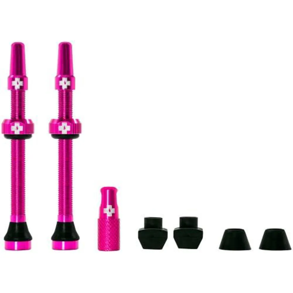 Muc-Off Tubeless Valve Kit 60mm Pair - Pink