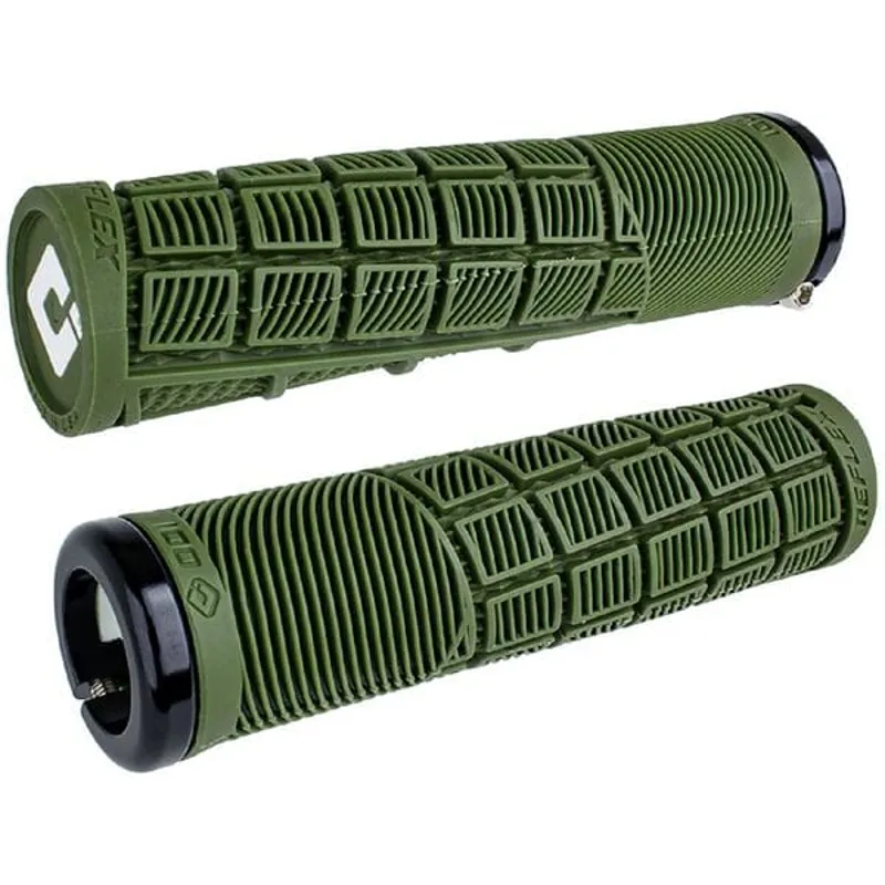 Odi Reflex MTB Lock On Grips 135mm - Army Green