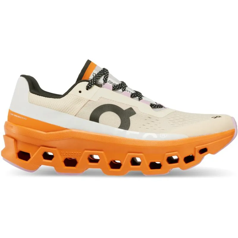 On Cloudmonster Womens Road Running Shoes - Fawn Tumeric