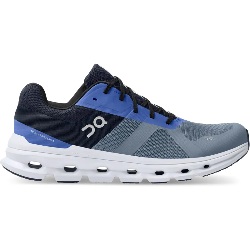 On Cloudrunner Wide Road Running Shoes - Metal Midnight