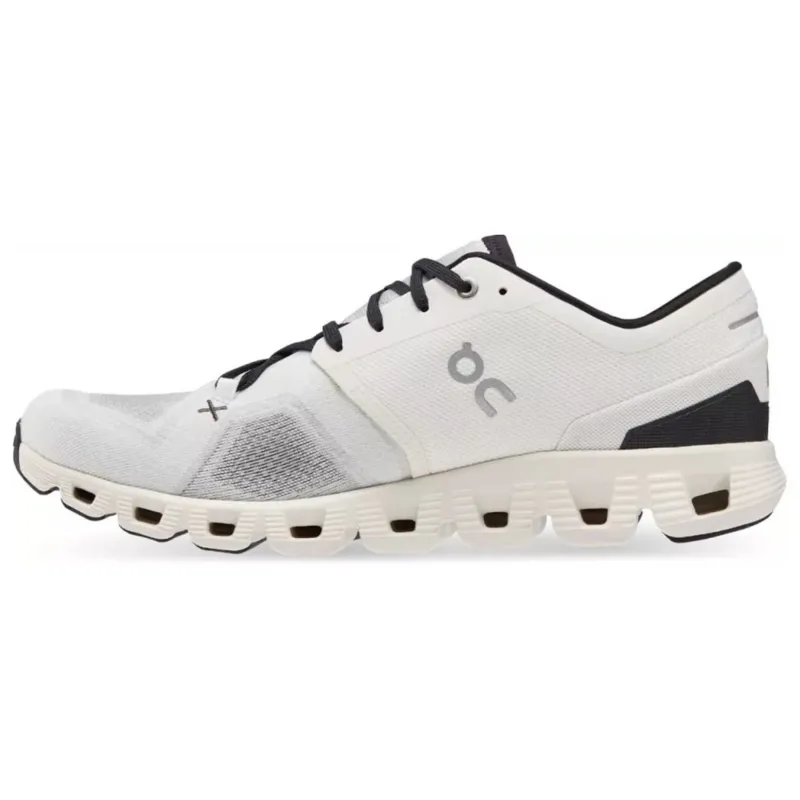 On Cloud X 3 Road Running Shoes - Ivory Black