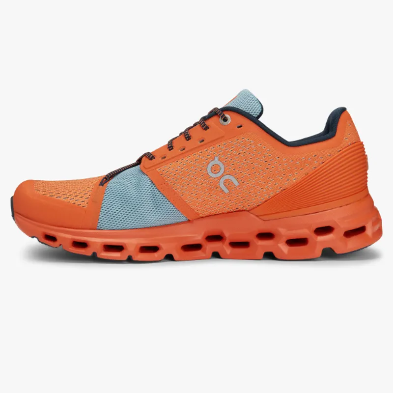 On CloudStratus Road Running Shoe - Orange Wash-3