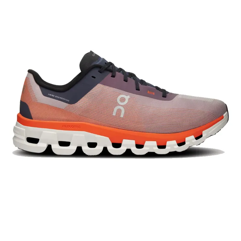 On Running Cloudflow 4 Womens Road Running Shoes - Quartz Flame