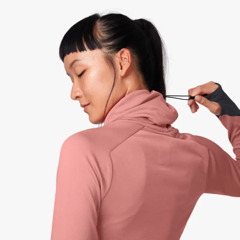 On Running Womens Weather Long Sleeved Shirt - Dust Rose-6